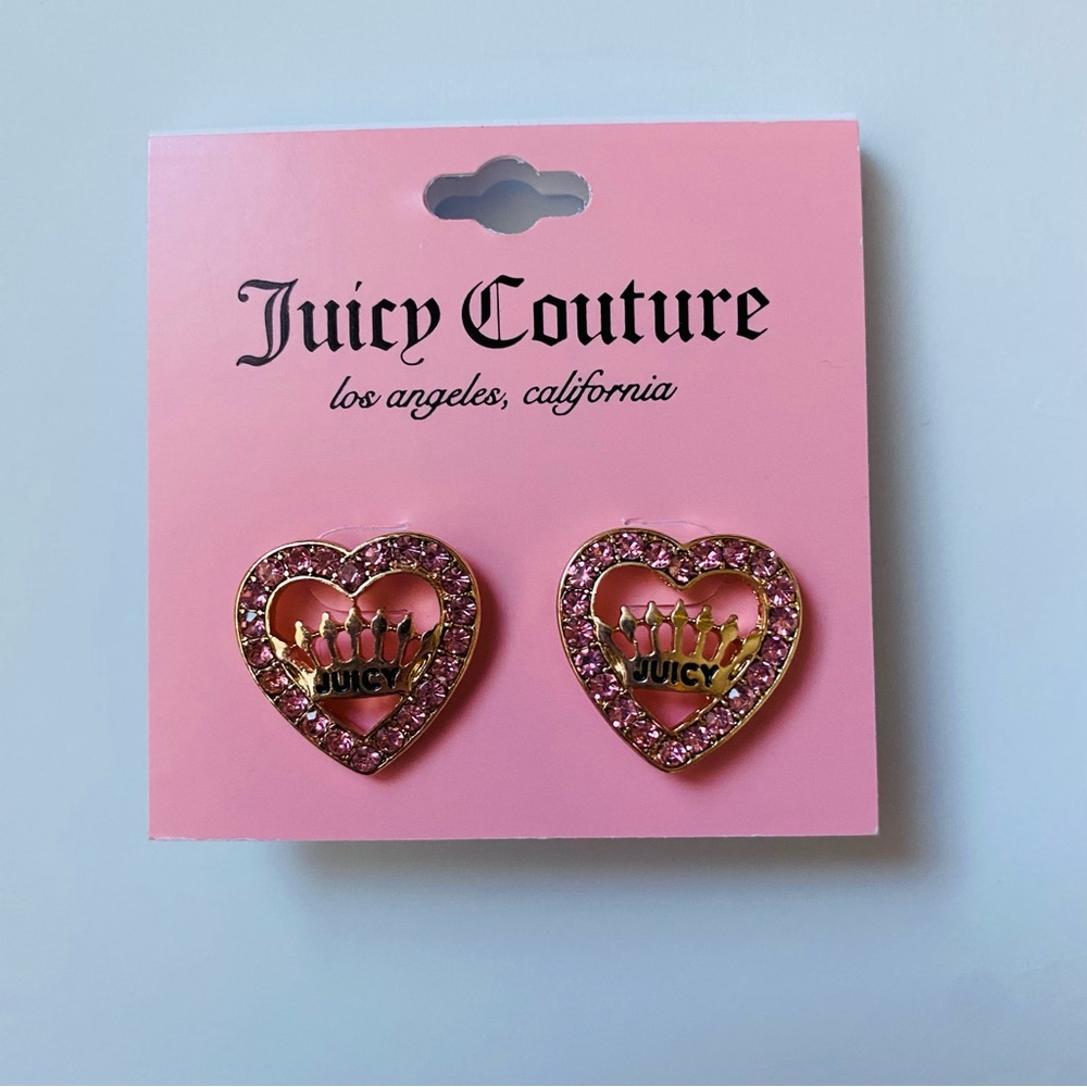 Juicy Couture Pink Heart Earrings